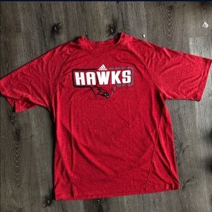 Atlanta Hawks Adidas Clima Lite Athletic NBA Shirt size Small Red